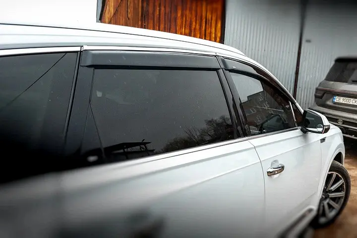 Дефлектори вікон вітровики HIC для Audi Q7 (4M) 2015-2019- З Хром Молдінгом (AU24-M) - фото 5