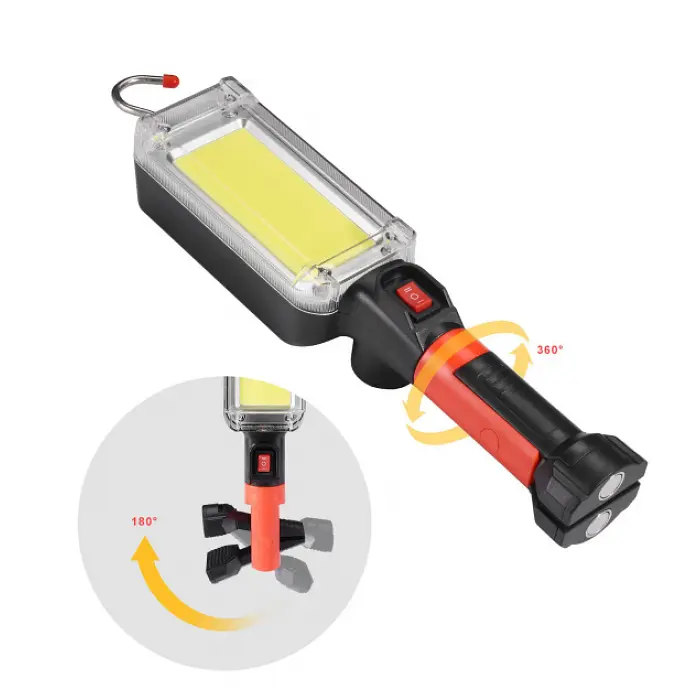 Фонарь аккумуляторный X-Balog BL-8859-B COB с магнитом и крючком для подвешивания 2 АКБ 18650 - фото 3