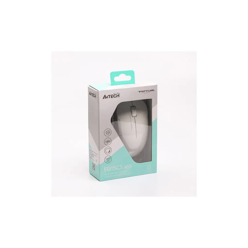 Мышка A4Tech FG15CS Air2 Wireless White (4711421001243) - фото 12