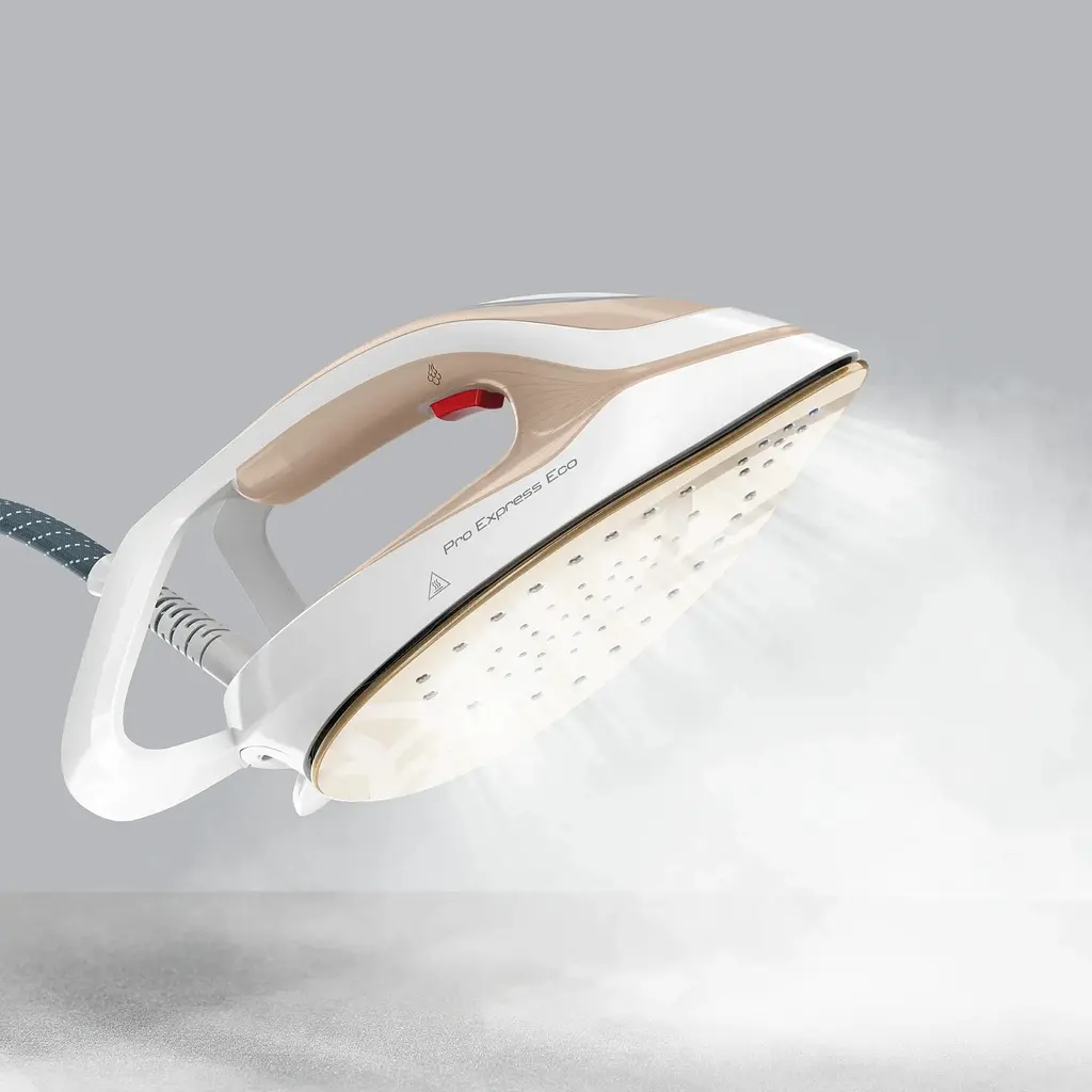 Tefal Утюг-парогенератор Pro Express Eco, 2200Вт, 1800мл, паровой удар -550гр, постоянный пар - 140гр, бело-золотой - фото 4
