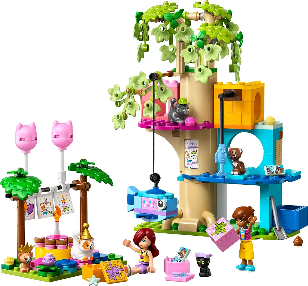 Конструктор LEGO Friends День рождения кота и дом на дереве 321 деталь (42666) - фото 5