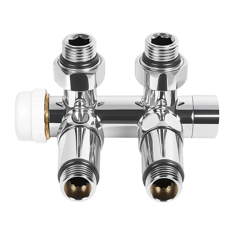Комплект дизайн кранів з термоголовкою Ideale Duo 1/2”x1/2” хром - фото 4