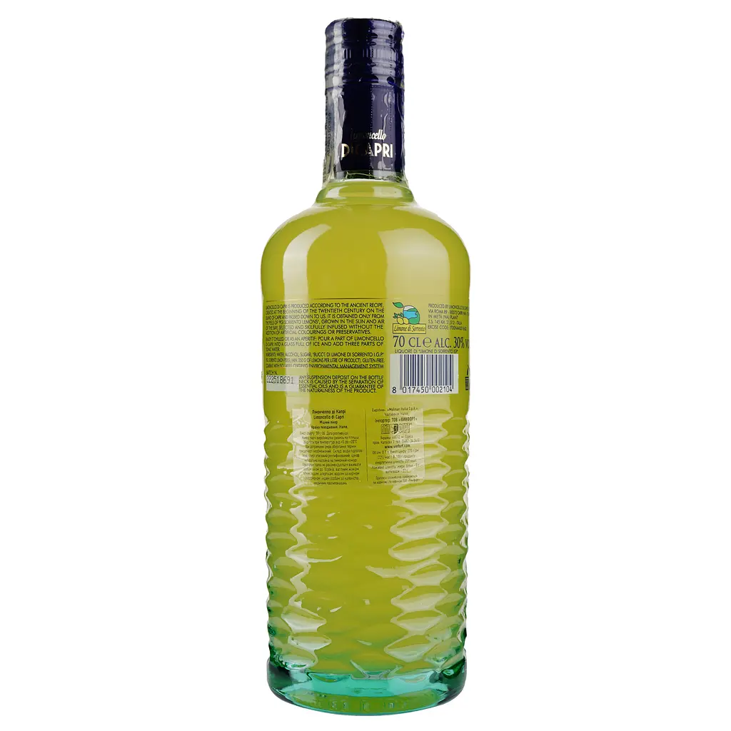 Ликер Limoncello di Capri, 30%, 0,7 л - фото 2
