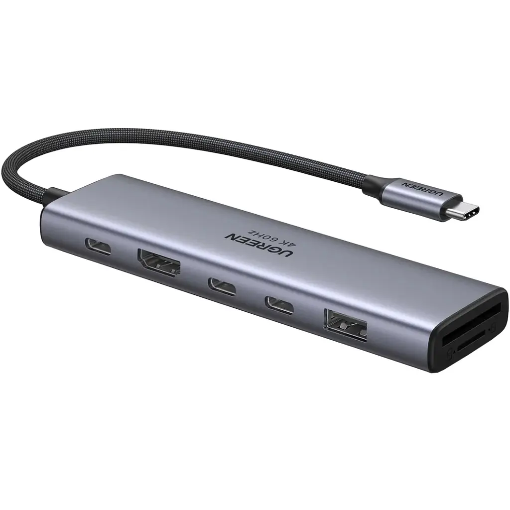 Док-станція USB3.2 Type-C --> HDMI 4K60Hz/2хUSB 3.0/2xUSB-C/SD/TF PD 100 Вт CM511 Ugreen - фото 2