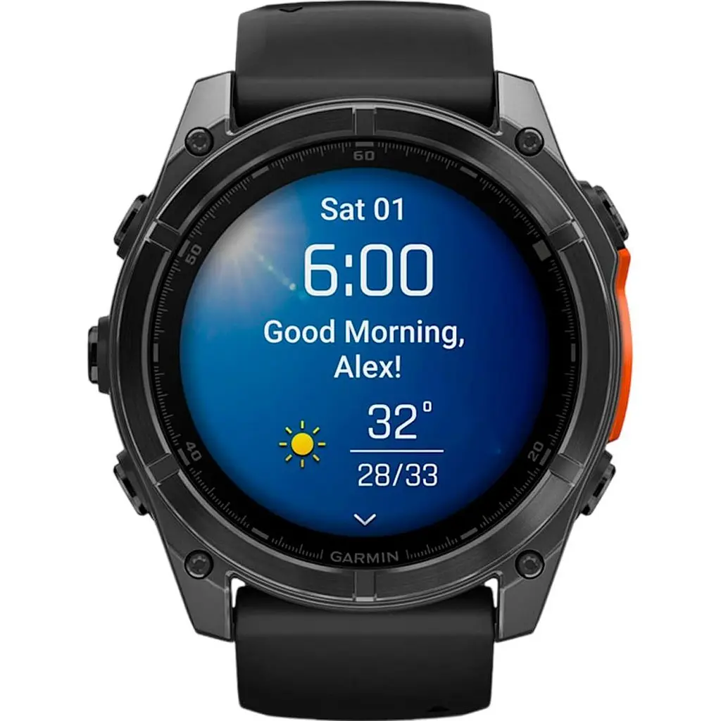 Смарт-годинник Garmin Fenix 8 AMOLED 51mm Slate Gray with Black Silicone Band (010-02905-00) [115050] - фото 2