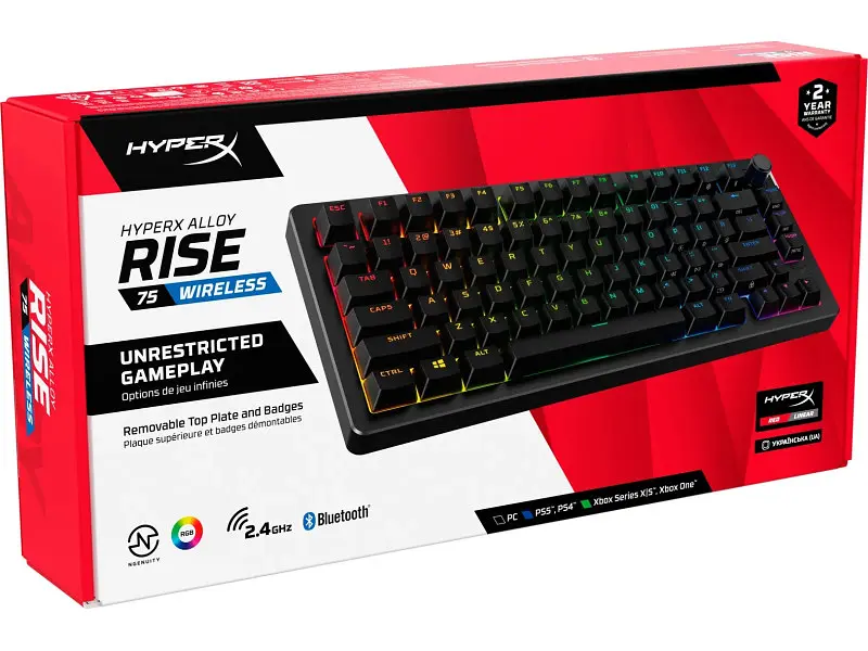 Клавіатура HyperX Alloy Rise 75 Black (91Y91AA) - фото 8
