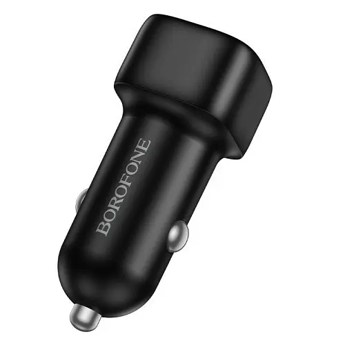 Автомобільне зарядне пристрій BOROFONE BZ34 Cloud single port QC3.0 чорний - фото 3