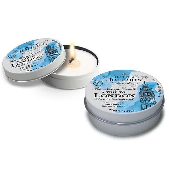 Масажна свічка Petits Joujoux - London - Rhubarb, Cassis and Ambra (43 мл) з афродизіаками Petits Joujoux SO3170 86972 - фото 2