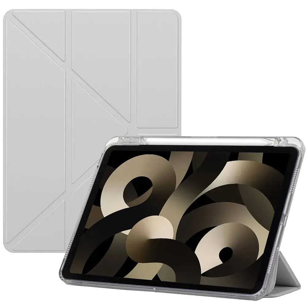 Чохол до планшета BeCover Ultra Slim Origami Transparent Apple iPad Mini 7 2024 Gray (712935) - фото 2