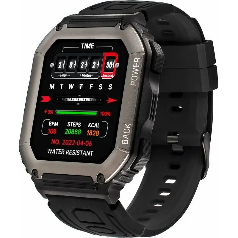 Смарт-годинник Gelius Pro Tactical Navy GP-SW007 IP68 black (Global) - фото 3