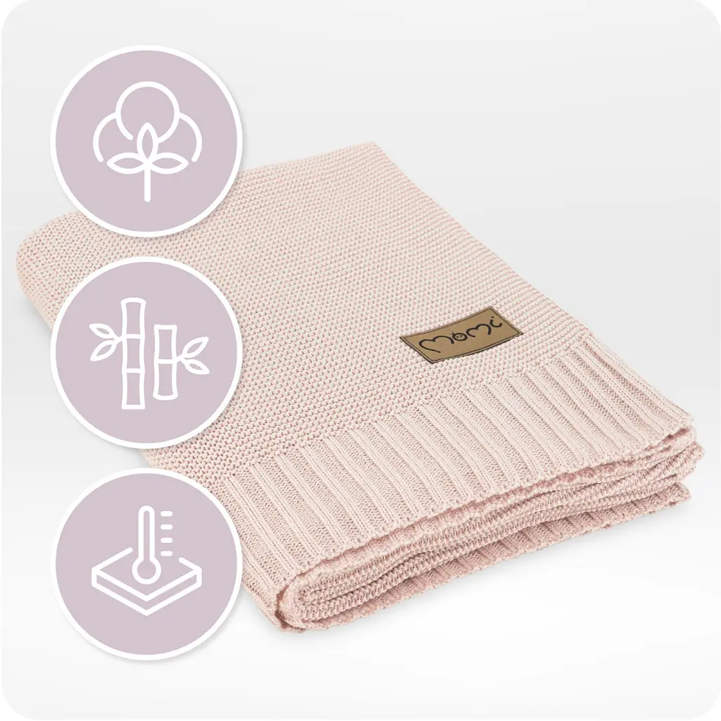 Плед дитячий літній MoMi Hug Pink (AKCE00058) - фото 4