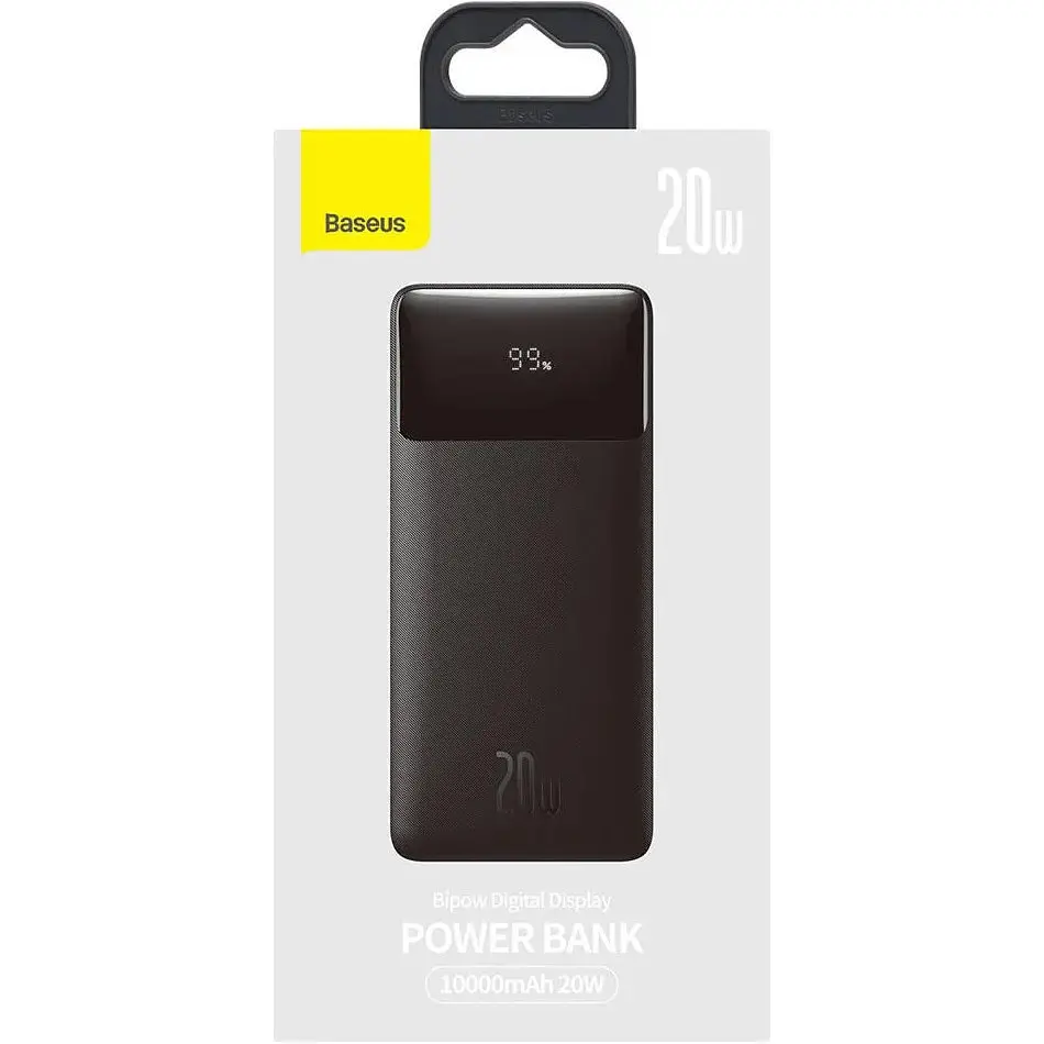 Внешний аккумулятор Baseus Bipow Digital Display 10000 mAh 20w (PPBD050301) черный - фото 3