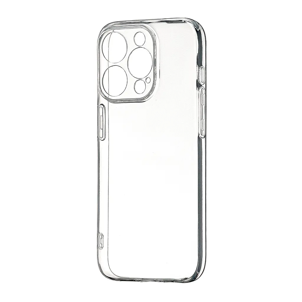 Чохол Silicone Case WS Protected Camera iPhone 15 Pro Прозорий
