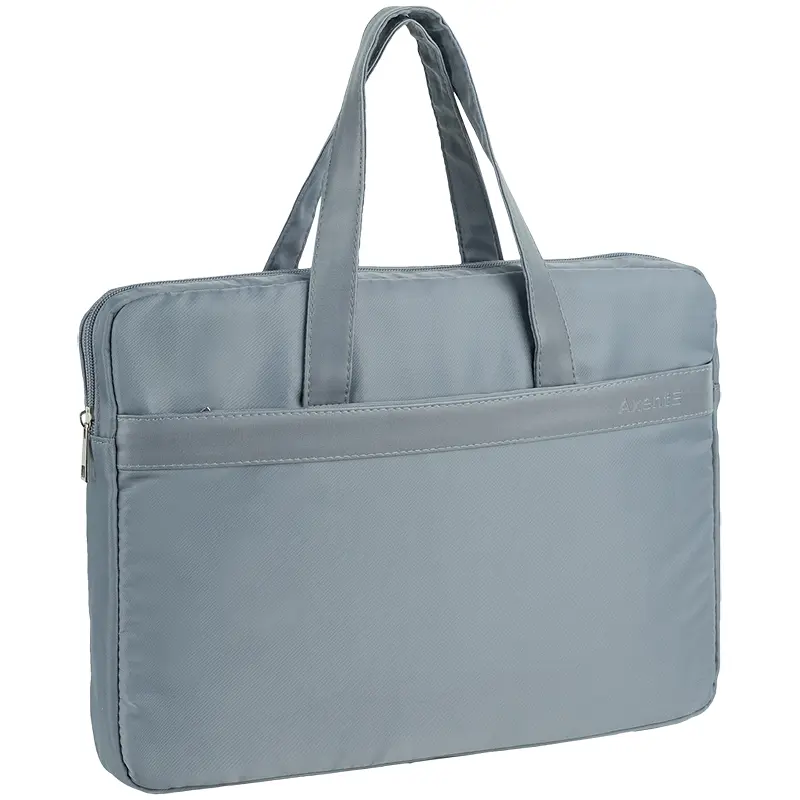Сумка для документов текстильная Axent А4+ 1 отделение, серая (1631-02-A) - фото 6