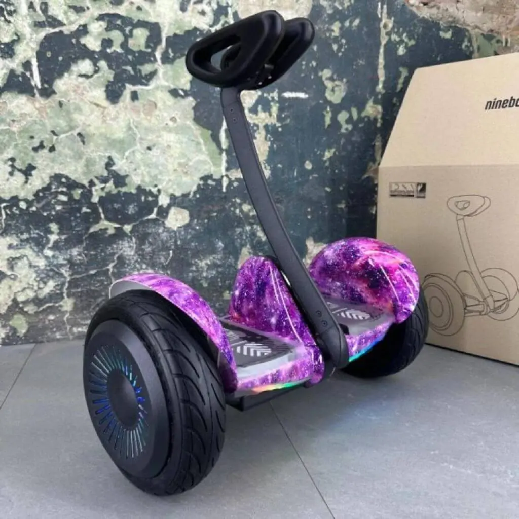 Гіроскутер Ninebot Mini З Ручкою Фіолетовий космос - фото 2