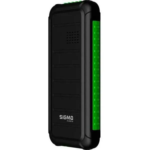 Телефон Sigma mobile X-style 18 Track черный с зеленым - фото 3