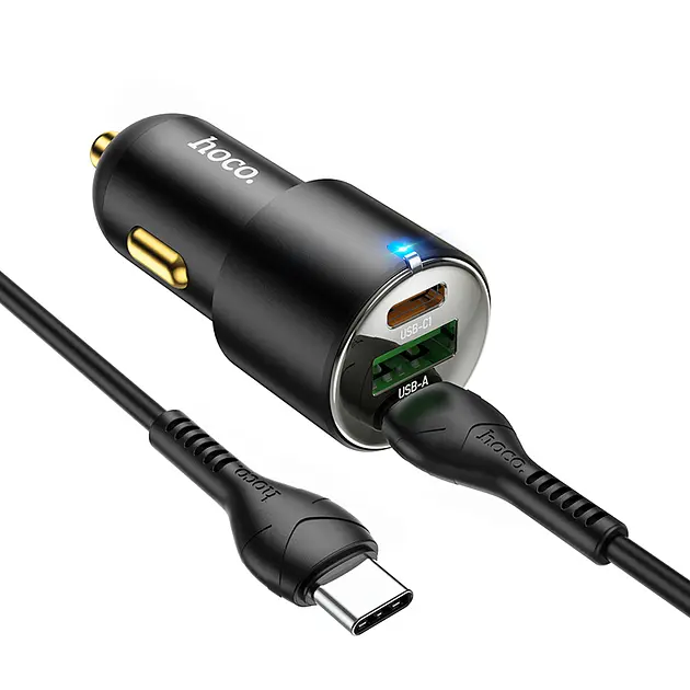 Автомобільний зарядний пристрій швидкої зарядки Hoco NZ6 PD45W (37361-01_271) - фото 4