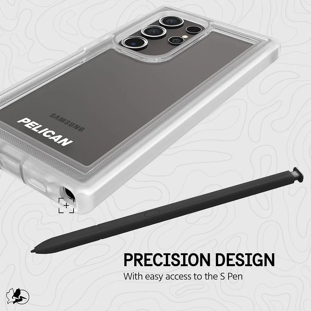 Оригінальний протиударний чохол для Samsung Galaxy S24 Ultra Pelican Voyager Clear аналог OtterBox Defender з кліпсою - фото 5