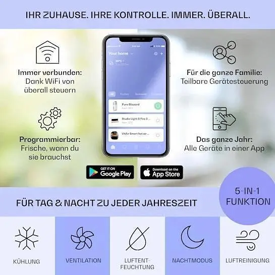 Кондиціонер мобільний Klarstein Kraftwerk Smart 10K 3-в-1 (10034666) - фото 3