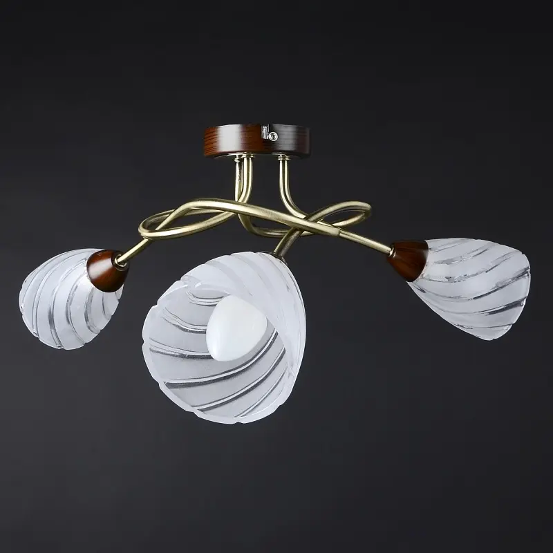 Люстра потолочная Brille классическая E14 40W G (LK-287C/3) - фото 6