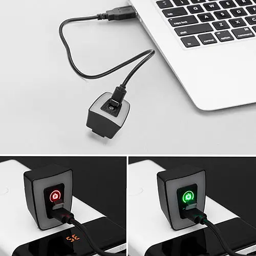 Велосипедний ліхтар габарит T11-15LED Red + кліпса + microUSB + 5 режимів - фото 2