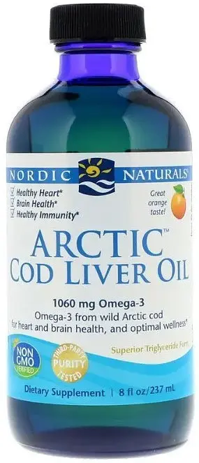 Риб'ячий жир з печінки тріски Nordic Naturals Arctic Cod Liver Oil 237 мл Апельсин