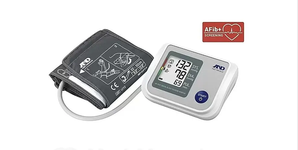 Тонометр AND UA-767s AFIB+ с адаптером автоматический на плечо - фото 3