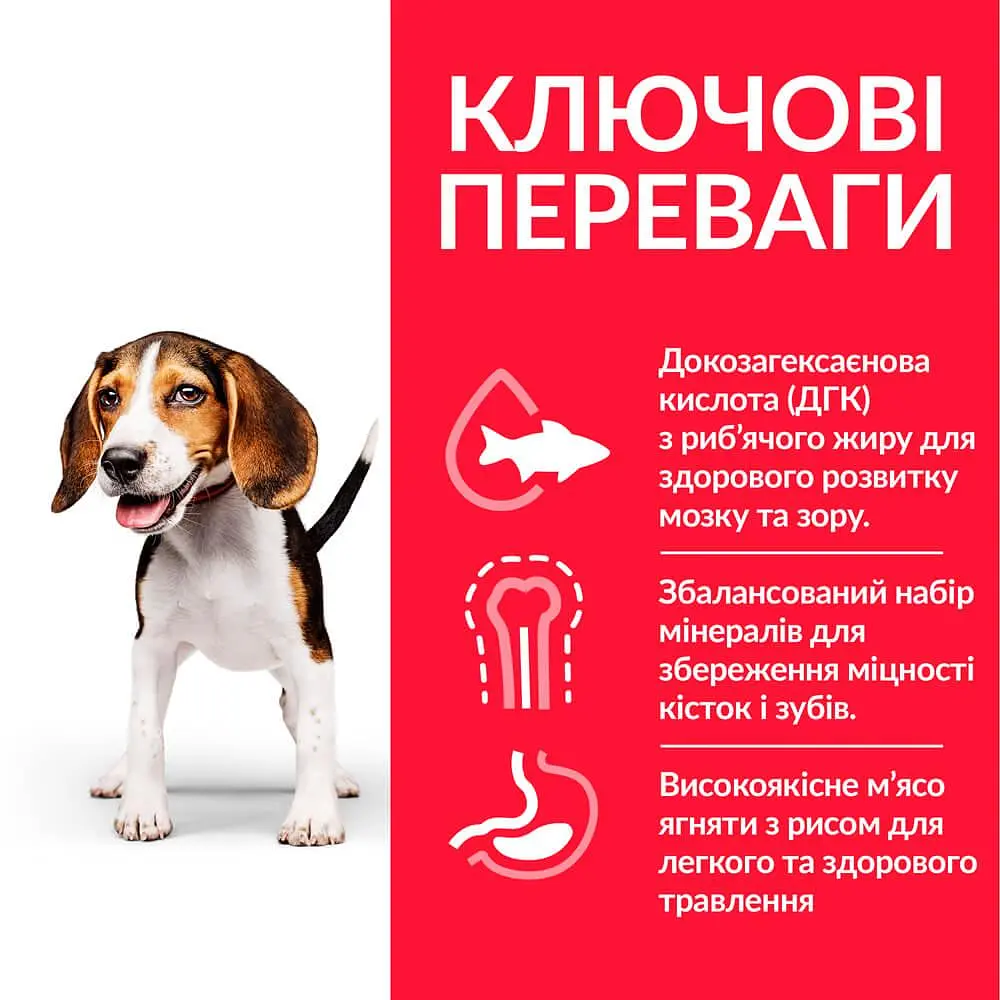 Сухий корм Hill’s SP Puppy Medium Breed для цуценят середніх порід з куркою 14 кг - фото 2