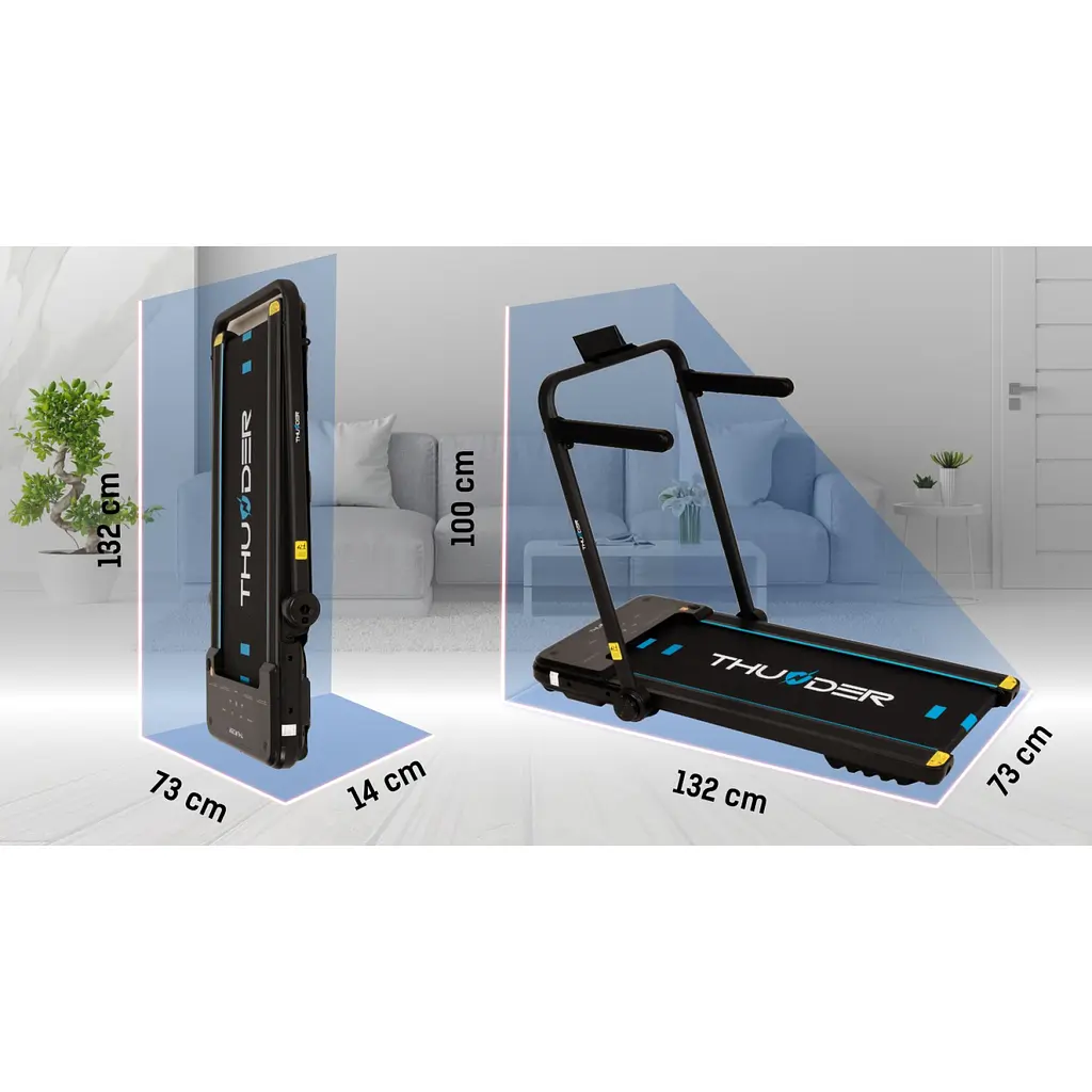 Беговая дорожка THUNDER Impact Black - фото 6