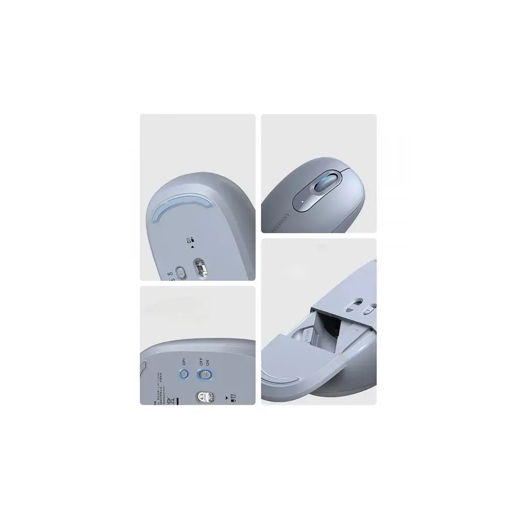 Мишка Ugreen MU105 Wireless Light Blue (90671) - фото 3