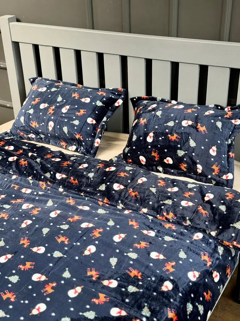 Постільна білизна полуторна Dushka Home Сатин Плюш 21447 160х215 см - фото 5