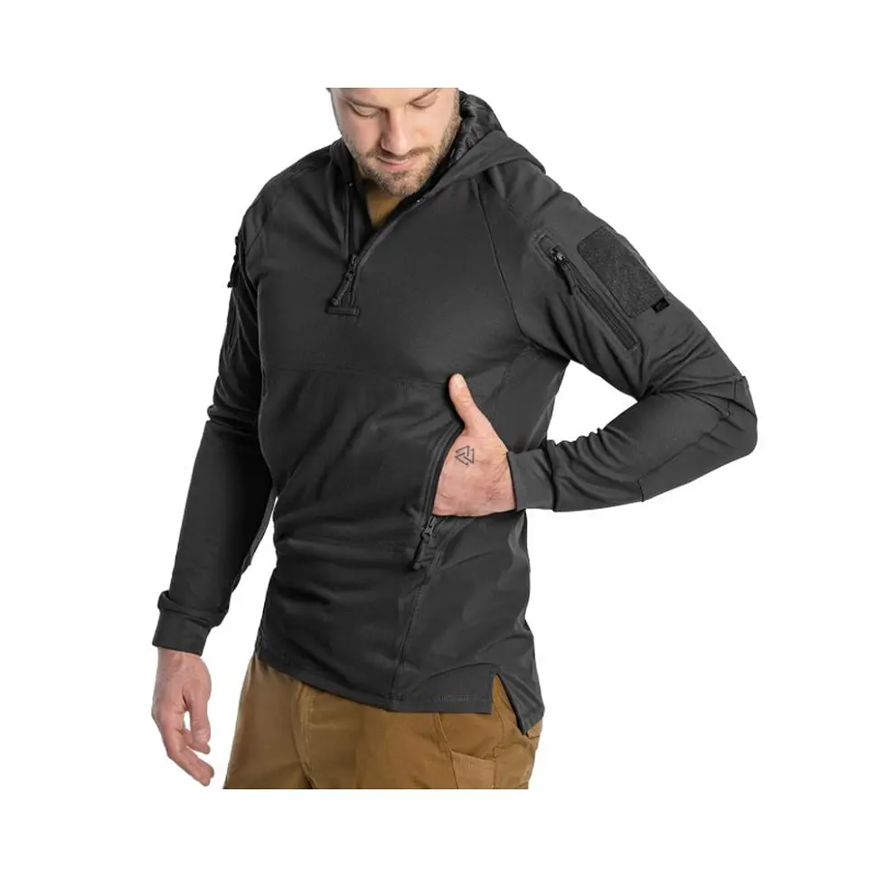 Кофта тактична Helikon-Tex RANGE HOODIE - TopCool, чорний, розмір M - фото 5