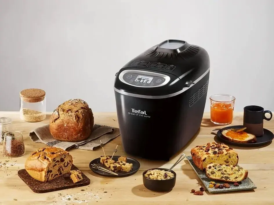 Tefal Хлібопічка Bread of the World 1600Вт, програм-19, макс.вага -1,5кг, форма-квадрат, пластик, чорний - фото 7