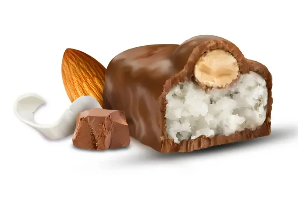 Шоколадні цукерки Almond Joy Miniatures Coconut and Almond Chocolate Candy 289г - фото 4