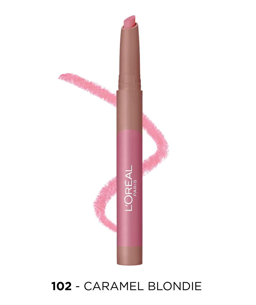 Помада-карандаш для губ L’Oréal Paris Matte Lip Crayon, тон 102 (Нежно-розовый), 1,3 г (A9975100) - фото 2