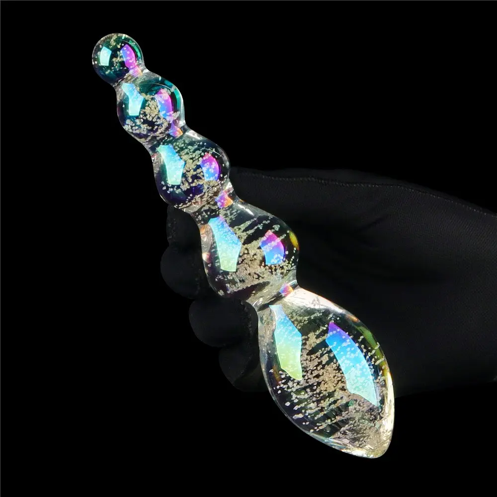 Скляний фалоімітатор DILDO GLOW-IN-THE-DARK TWILIGHT GLEAM GLASS LOVETOYS 66-LV610002 100434 - фото 5