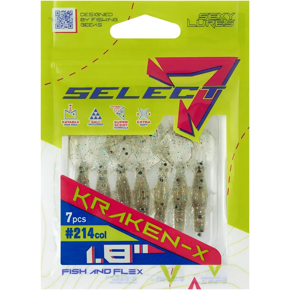 Силікон Select Kraken-X SE 1.8" 214 (7 шт/уп) - фото 2