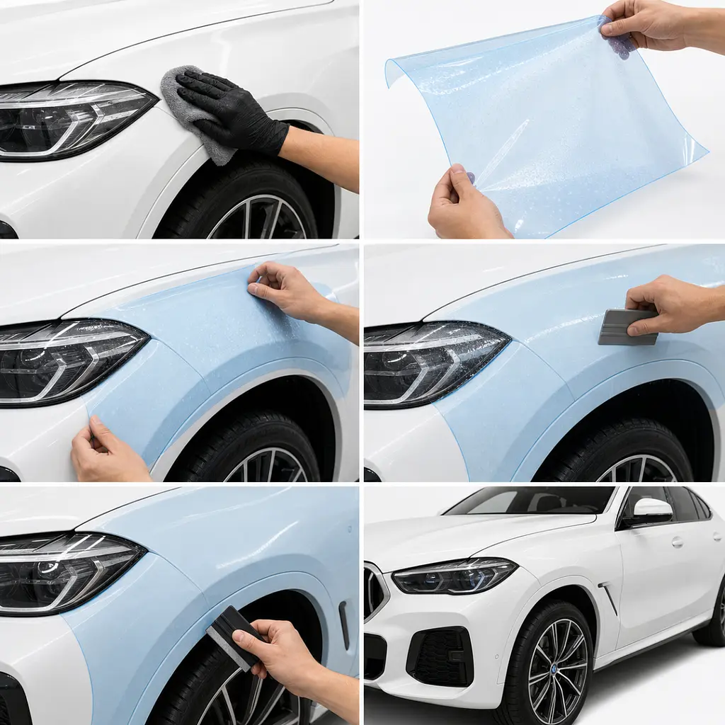 Антигравійна захисна бронеплівка за лекалами для BMW X6 F16 2014-2019 - повний кузов - фото 2