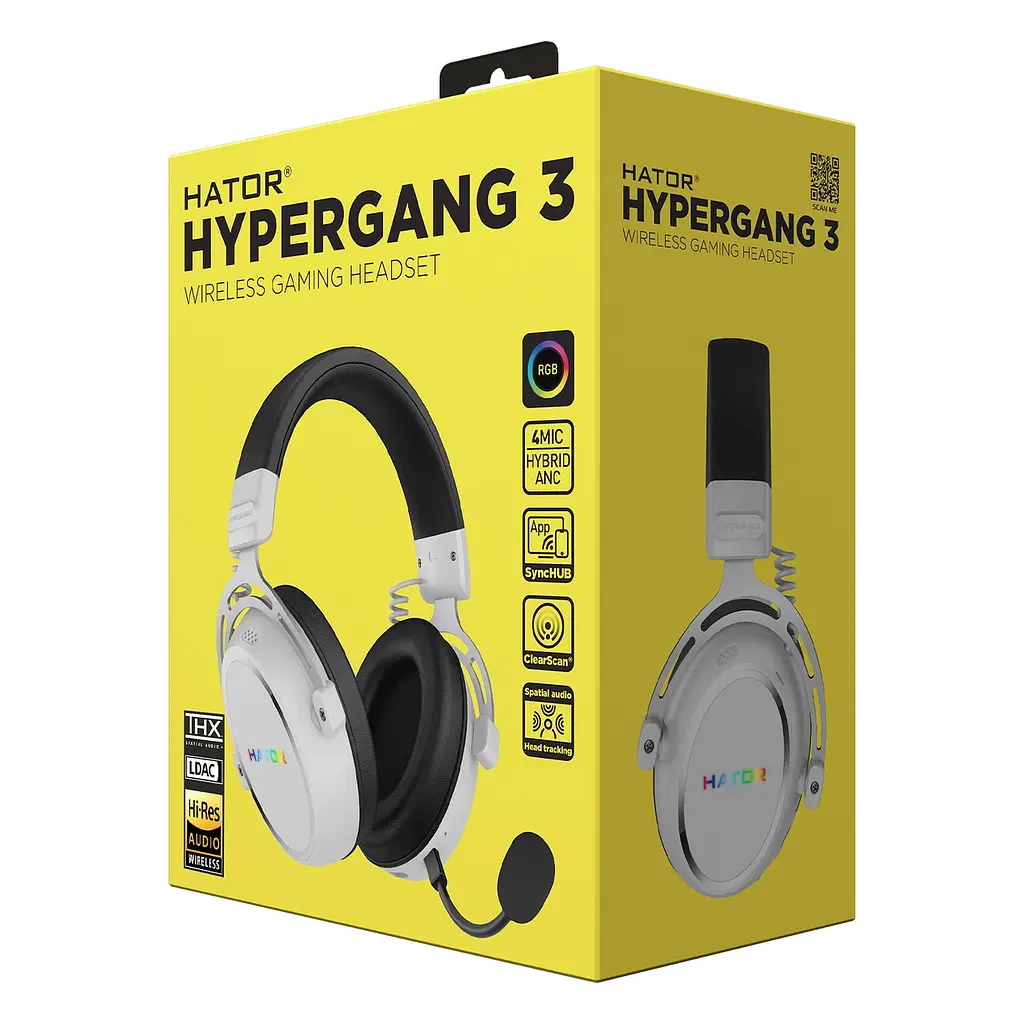 Гарнiтура Hator Hypergang 3 Wireless Білий (ESH56) - фото 9