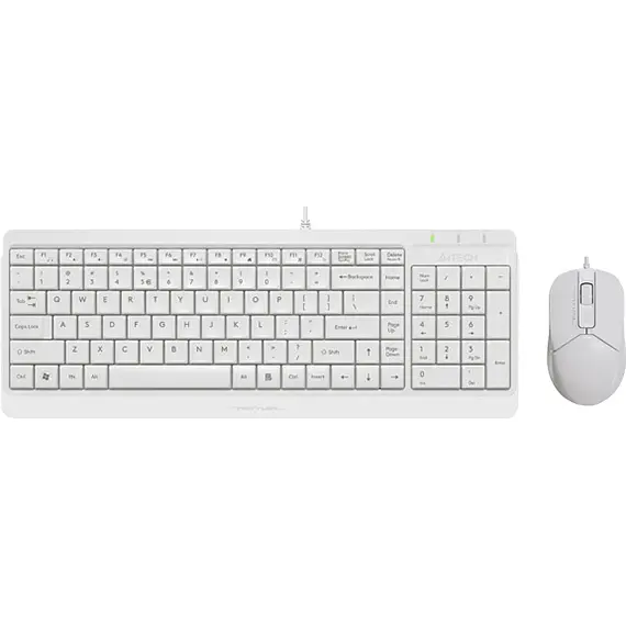 Комплект (Клавіатура та миша) A4Tech F1512 Fstyler USB White (F1512 (White))