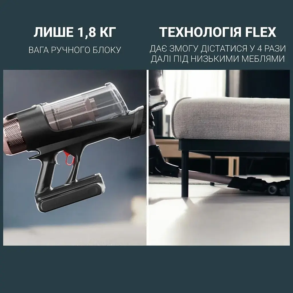 Вертикальний пилосос Rowenta X-Force Flex 16.60 Aqua Animal RH9CD9E0 [168775] - фото 7