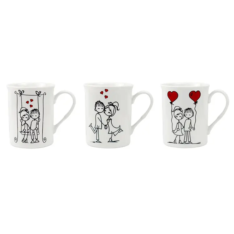 Чашка Limited Edition True Love A, 380 мл, білий з чорним (12989-131113LYA) - фото 2