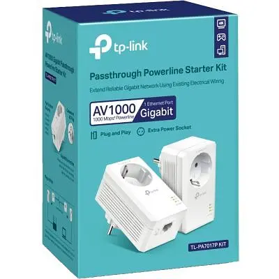 Адаптер Powerline TP-Link (TL-PA7017PKIT) - фото 2