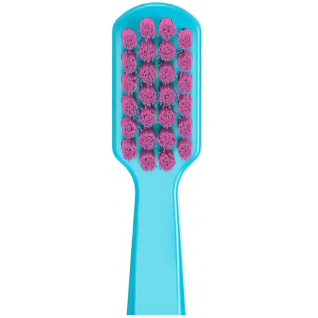 Зубная щетка детская Curaprox Smart Ultra Soft голубая с розовым  - фото 4