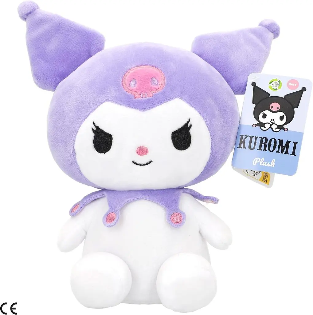 М’яка іграшка Куромі Sanrio COLORBABY Kuromi висота 25 см фіолетова (SKU-458)