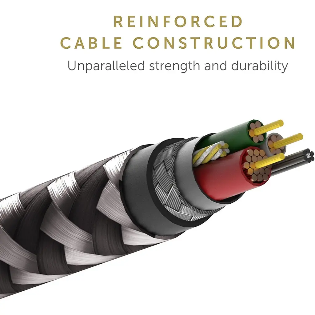 Кабель Native Union Belt Cable XL Lightning Zebra 3 м (BELT-L-ZEB-3-NP) - фото 3