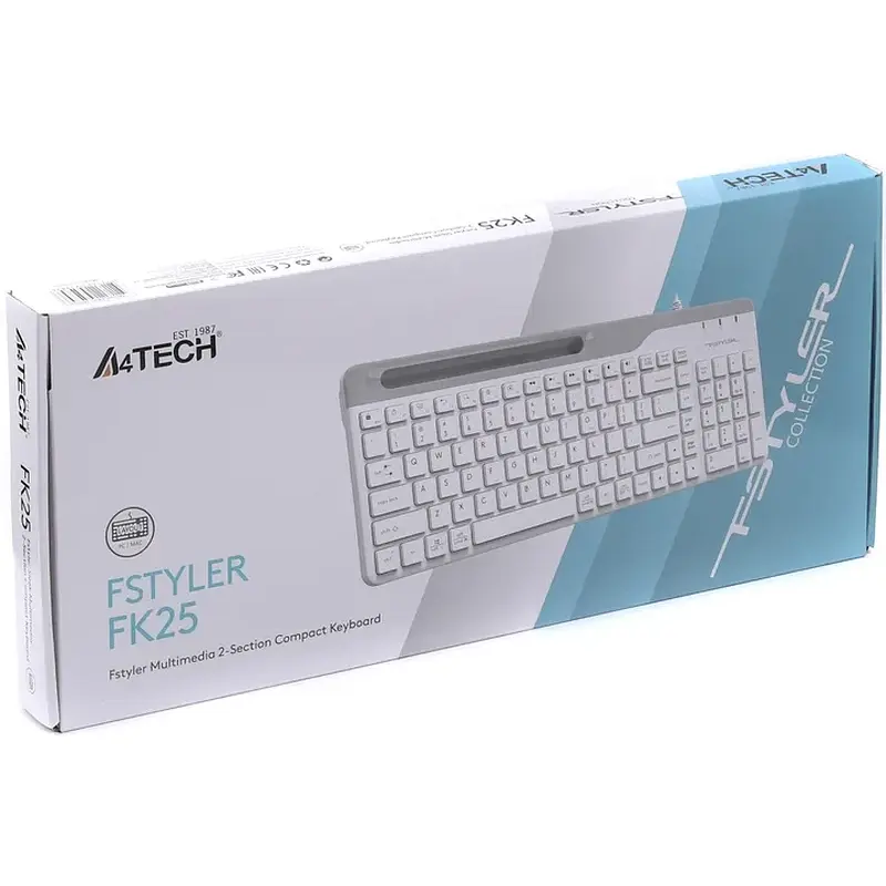 Клавіатура A4-Tech FK25 (White), USB - фото 5