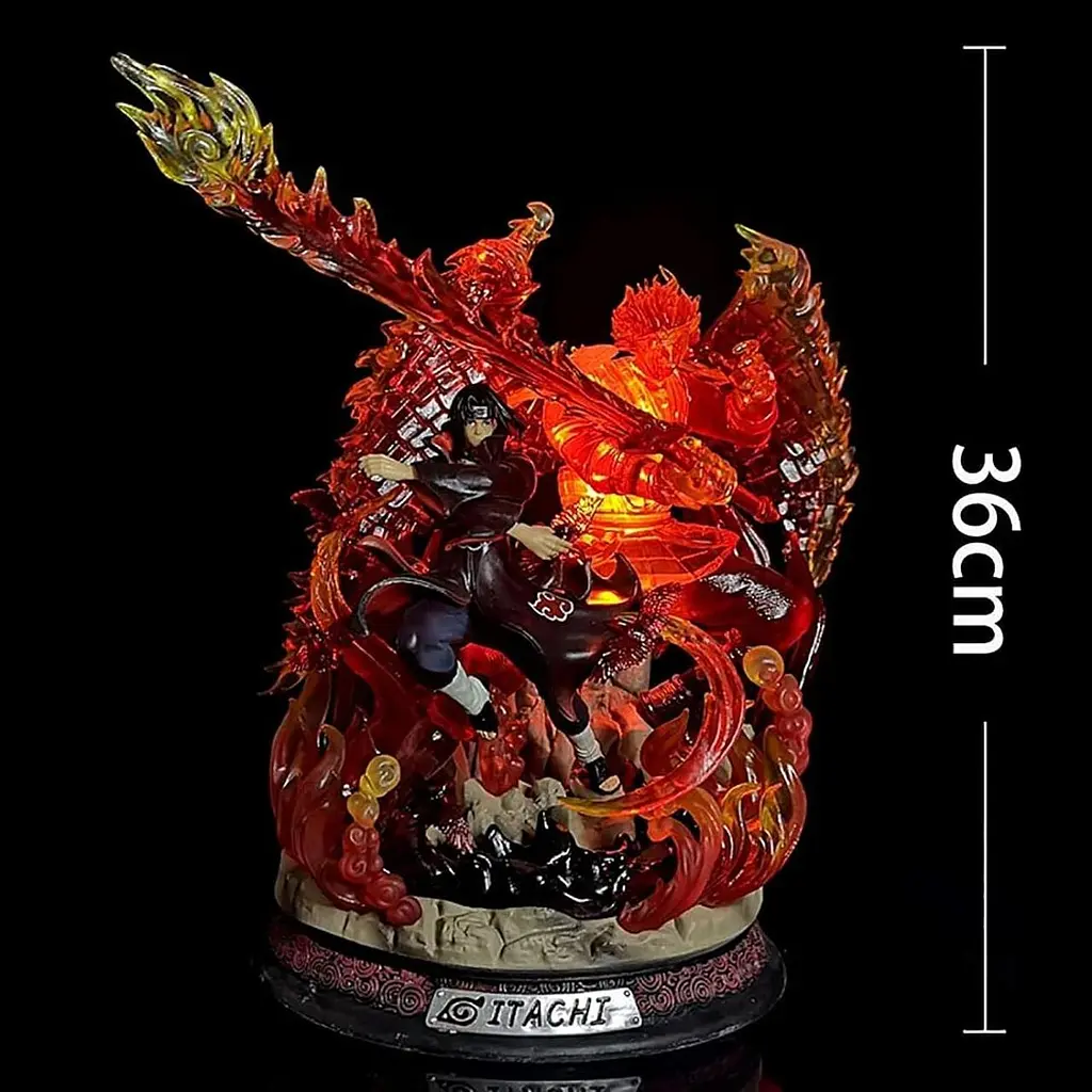 Фигурка Наруто Naruto Учиха Итачи Сусаноо со светодиодной подсветкой и подставкой 36 см China N 36 - фото 8