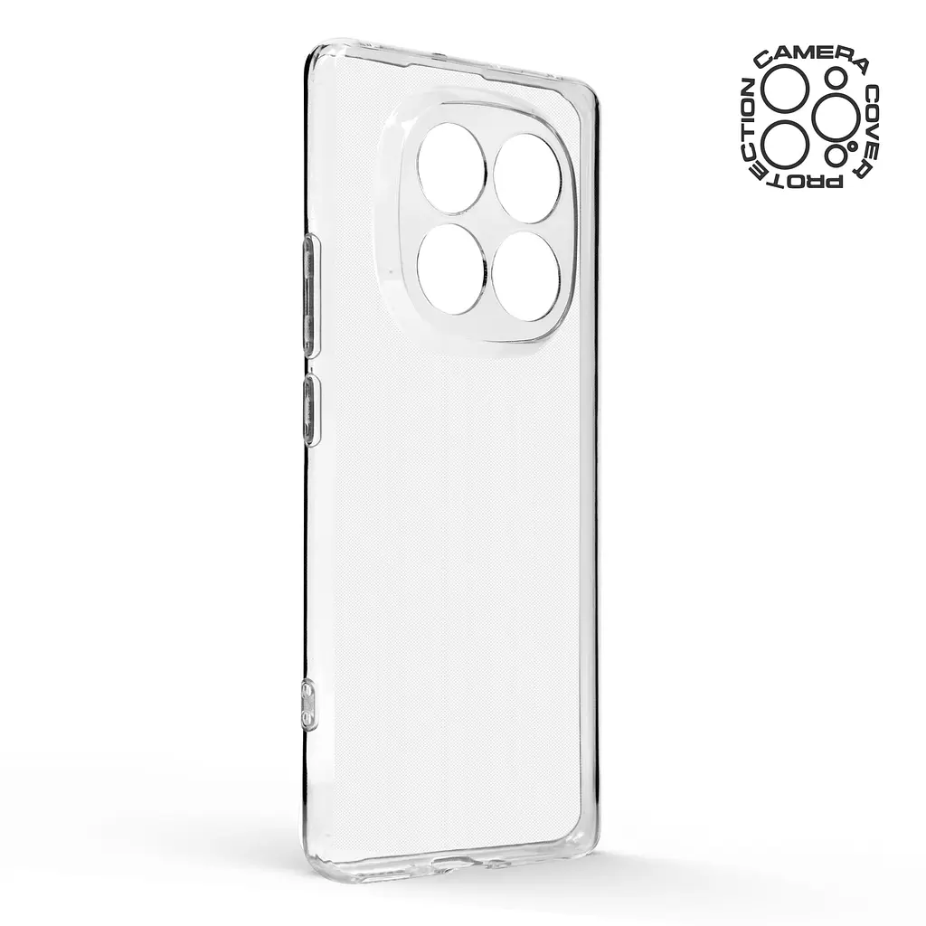 Прозрачный чехол для Xiaomi Redmi Note 14 Pro+ 5G с защитой камеры, тонкий, силиконовый, бесцветный, ударопрочный, противоударный бампер с закрытой камерой, ArmorStandart (ARM79719) - фото 2