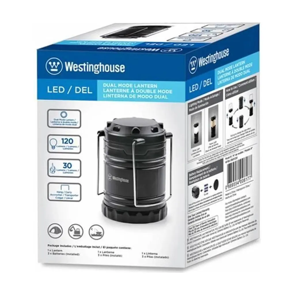 Ліхтар Westinghouse WF86 + 3 AA R6 у комплекті Чорний (WF86-3R6PCBV) - фото 2
